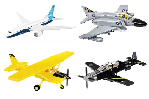 Klemmbaustein Flugzeuge