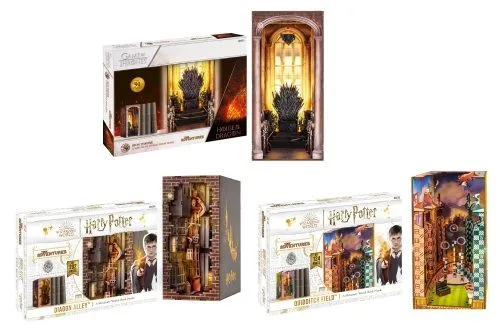 Lasercut Book Nook World mit Lizenz