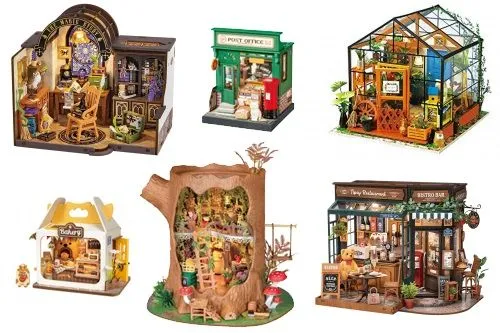 Lasercut DIY Miniature Häuser