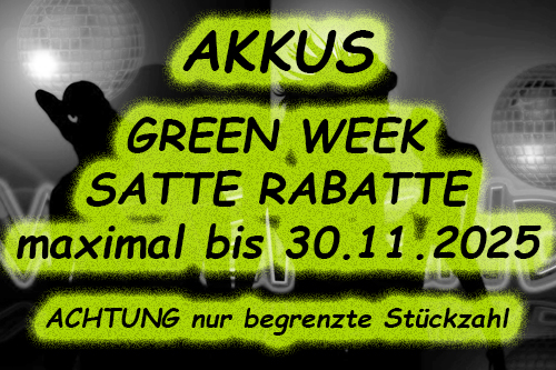 GREEN WEEK SATTE RABATTE AKKUS