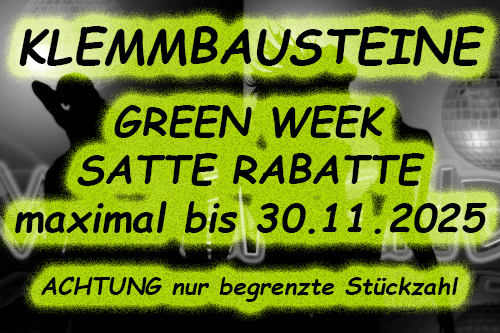 GREEN WEEK SATTE RABATTE KLEMMBAUSTEINE