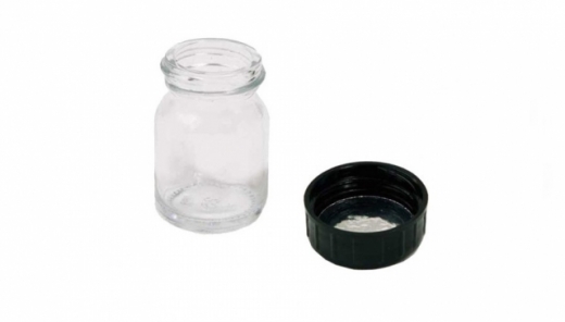 Glastopf mit Deckel