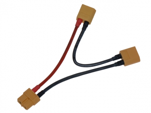 Y-KABEL XT60 Verbindungen 2 Akkus in Reihe laden