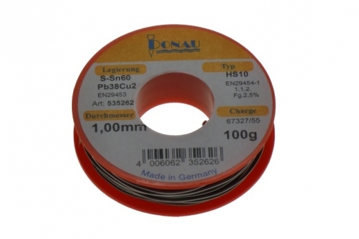 Lötzinn Ø1mm, Spule 100g