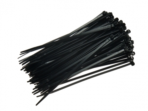Kabelbinder schwarz 140mm lang 100 Stück