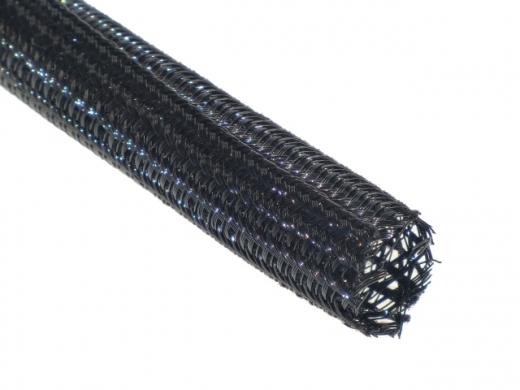 Geflechtschlauch 13mm schwarz 1Meter selbstverschließend