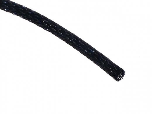 Geflechtschlauch 3mm schwarz 1 Meter