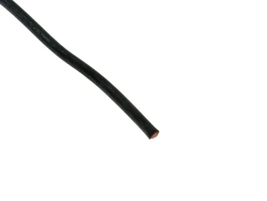 Silikonkabel kupfer 0,75mm schwarz 1Meter