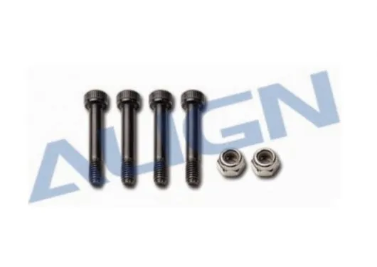 Align Blatthalterschrauben Inbus M4x25 4Stück mit 2 Muttern für T-REX 550, 600