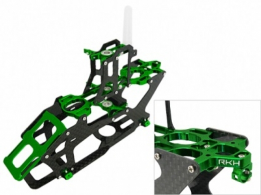 Rakonheli Hauptrahmen aus Carbon in grün für Blade 200SRX