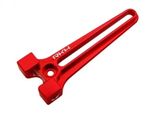 Rakonheli Taumelscheibenführung aus Aluminium in rot für Blade 200SRX