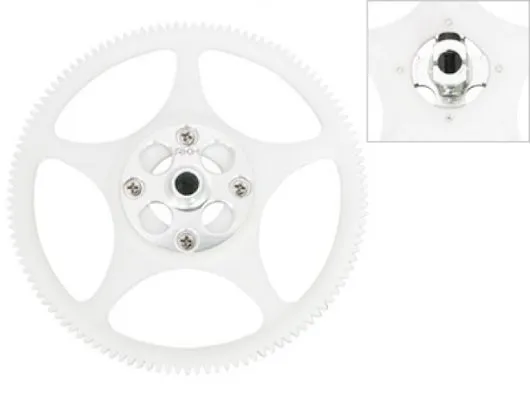Rakonheli Hauptzahnrad Derlin mit Aluminium Nabe in silber für Blade 200SRX