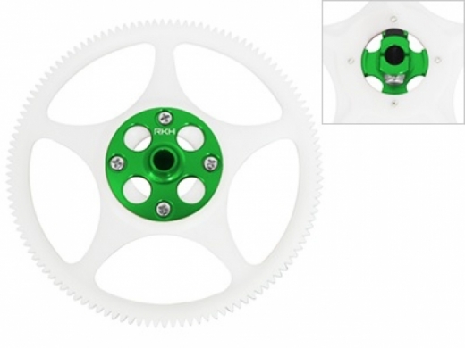 Rakonheli Hauptzahnrad Derlin mit Aluminium Nabe in grün für Blade 200SRX