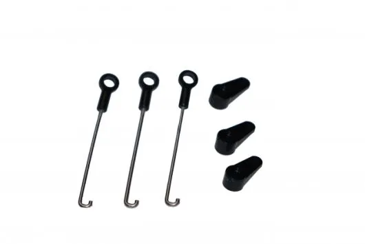 Blade Ersatzteil Servogestänge und Servohörner je 3Stück für 150S, 180CFX und 180CFX Trio