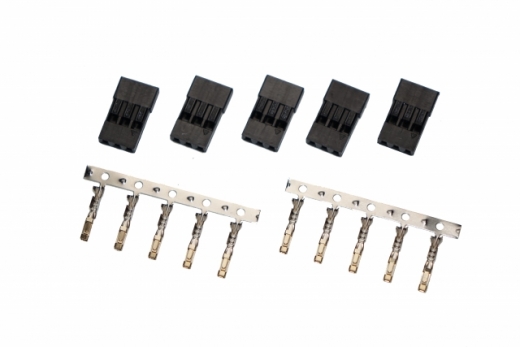 Servo Buchse Crimpbausatz 5Stück