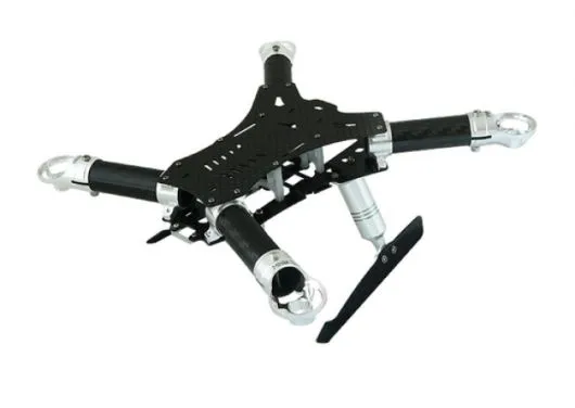 Rakonheli Carbon Hauptrahmen mit Landegestell silber für Blade 200QX