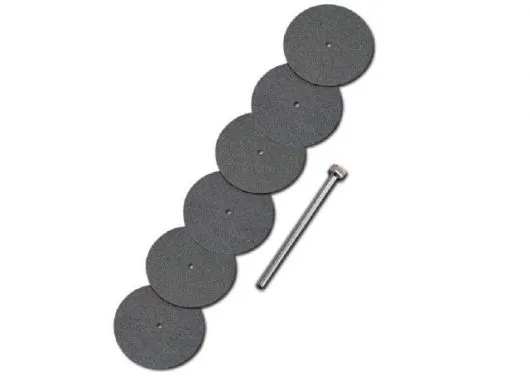 6 Trennscheiben Ø22mm und Dorn