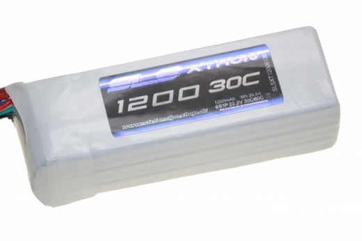 SLS LiPo Akku XTRON 1200mAh 6S1P 22,2V 30C/60C