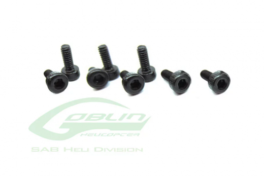 SAB Goblin Inbusschraube M2x6mm 8Stück für 380, 500, 570, RAW 580, Fireball und Mini Comet