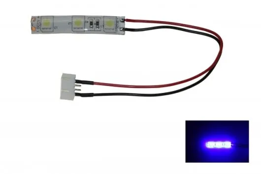 LED Rücklicht für FPV Racer mit 5mm LED spritzwassergeschützt in blau