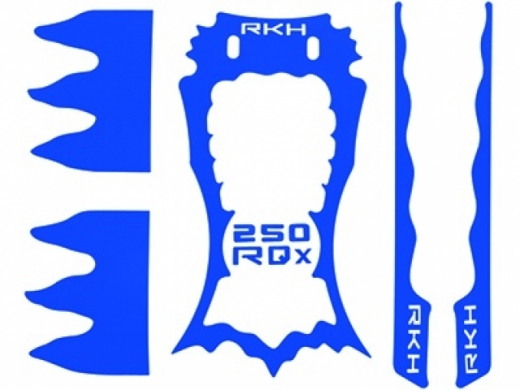 Rakonheli Designaufkleber blau für Rakonheli 250RQX