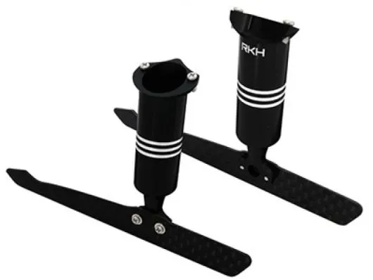 Rakonheli Ersatzteile Landegestell aus Aluminium in schwarz für Blade 200QX und Rakonheli 250RQX