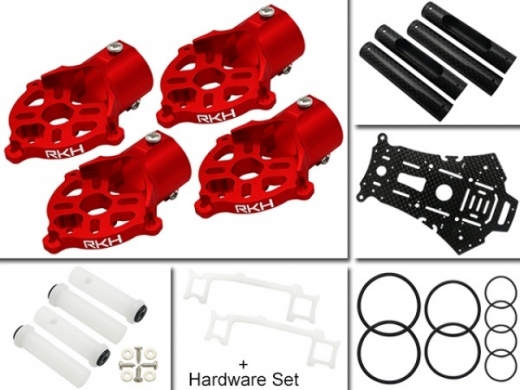 Rakonheli Umbau-Set in rot vom 200QX zu 250RQX