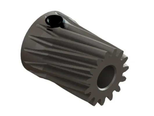 OXY Ersatzteil Stahl Motorritzel schräg 15Zähne M0,5 - 3,50mm