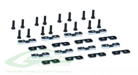 SAB Goblin Servoplättchen Set aus Aluminium und Carbon für 570