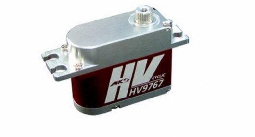 MKS Midi Servo 9767 HV Voll-Aluminium Taumelscheibenservo