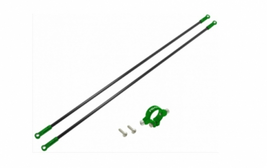 Rakonheli Heckstreben Carbon/Aluminium in grün für Blade 230s