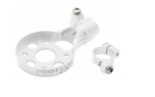 Rakonheli Heckmotorhalterung Aluminium in silber für Blade 230s und 250CFX