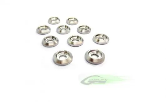 SAB Goblin Abschluss Unterlegscheibe aus Aluminium 10Stück für 500, RAW 580, 630, 700, RAW 700, Piuma, 770, KSE, iL 700 und iL 520