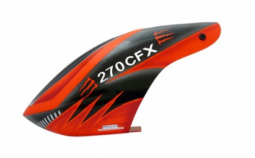 Rakonheli Fiberglass Haube Monster Design rot-schwarz für Blade 270CFX 