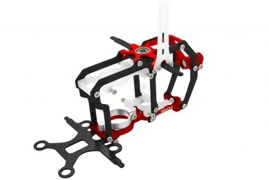 Rakonheli Hauptrahmen aus Carbon in rot für Blade Nano CPs