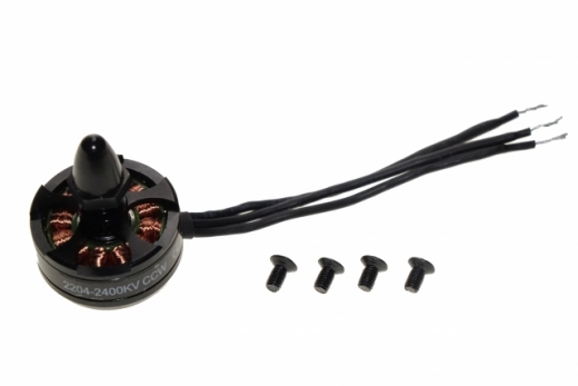 Motor 2204 2400KV links drehend schwarze Hutmutter für 250er-280er FPV Racer