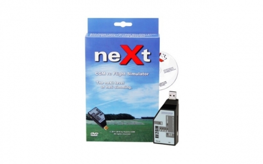 neXt CGM RC Heli Flugsimulator DVD inklusive kabellosem USB Dongle RX2SIM