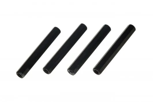 Abstandshalter M3 aus Aluminium in schwarz 4Stück 35mm