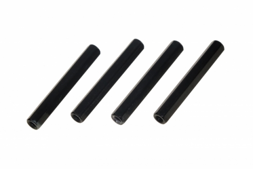 Abstandshalter M3 aus Aluminium in schwarz 4Stück 40mm