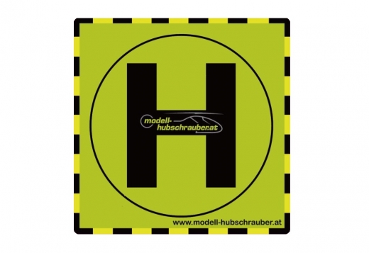 Hubschrauberlandeplatz H Mousepad 20x20cm