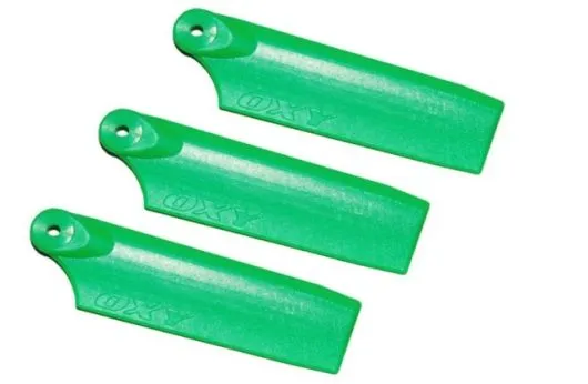 OXY Ersatzteile 3Blatt Heckrotorblätter in grün 50mm für OXY3