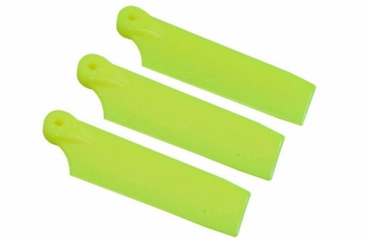 OXY Ersatzteile 3Blatt Heckrotorblätter in gelb 50mm für OXY3