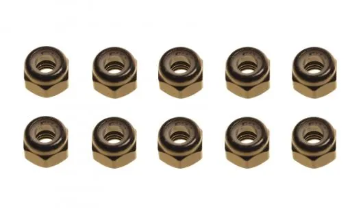M3 Stoppmutter aus Aluminium in schwarz eloxiert CW 10Stück