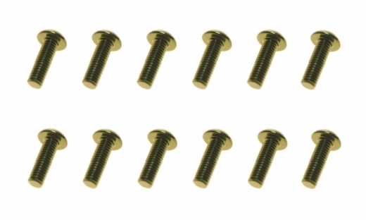 M3 Linsenkopfschraube M3x6mm aus Aluminium in dunkel grün eloxiert 10Stück