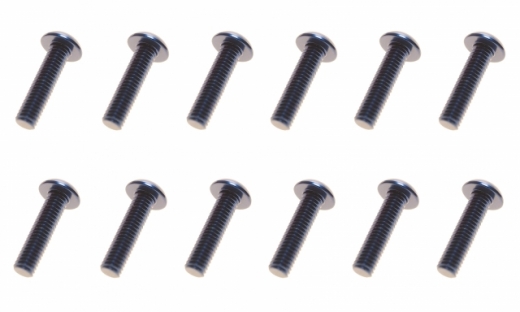 M3 Linsenkopfschraube M3x10mm aus Aluminium in dunkel blau eloxiert 10Stück