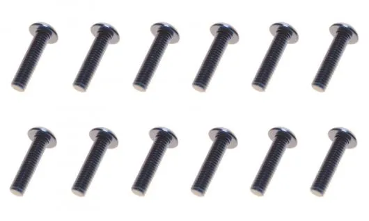 M3 Linsenkopfschraube M3x10mm aus Aluminium in dunkel blau eloxiert 10Stück