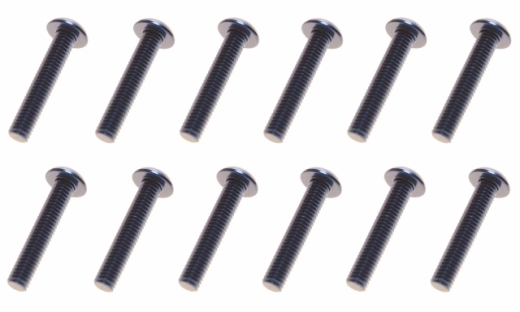M3 Linsenkopfschraube M3x16mm aus Aluminium in dunkel blau eloxiert 10Stück