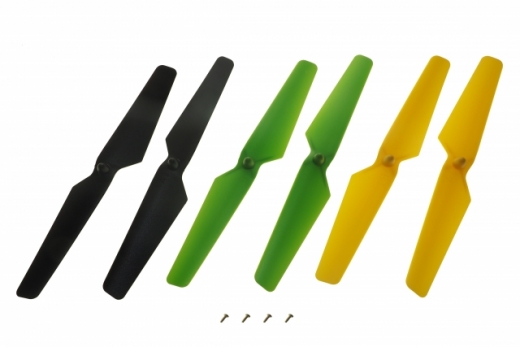 Blade Ersatzteil Propeller-Set gelb/grün/schwarz je 2Stück für Zeyrok