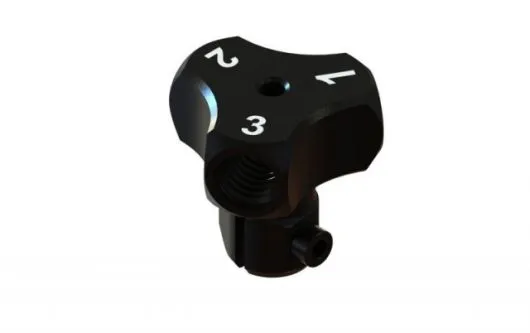 Lynx 3Blatt Rotorkopf in schwarz für Blade 180CFX