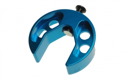 Magnetische Taumelscheiben-Einstellehre für 500er - 700er Helis aus Aluminium in blau